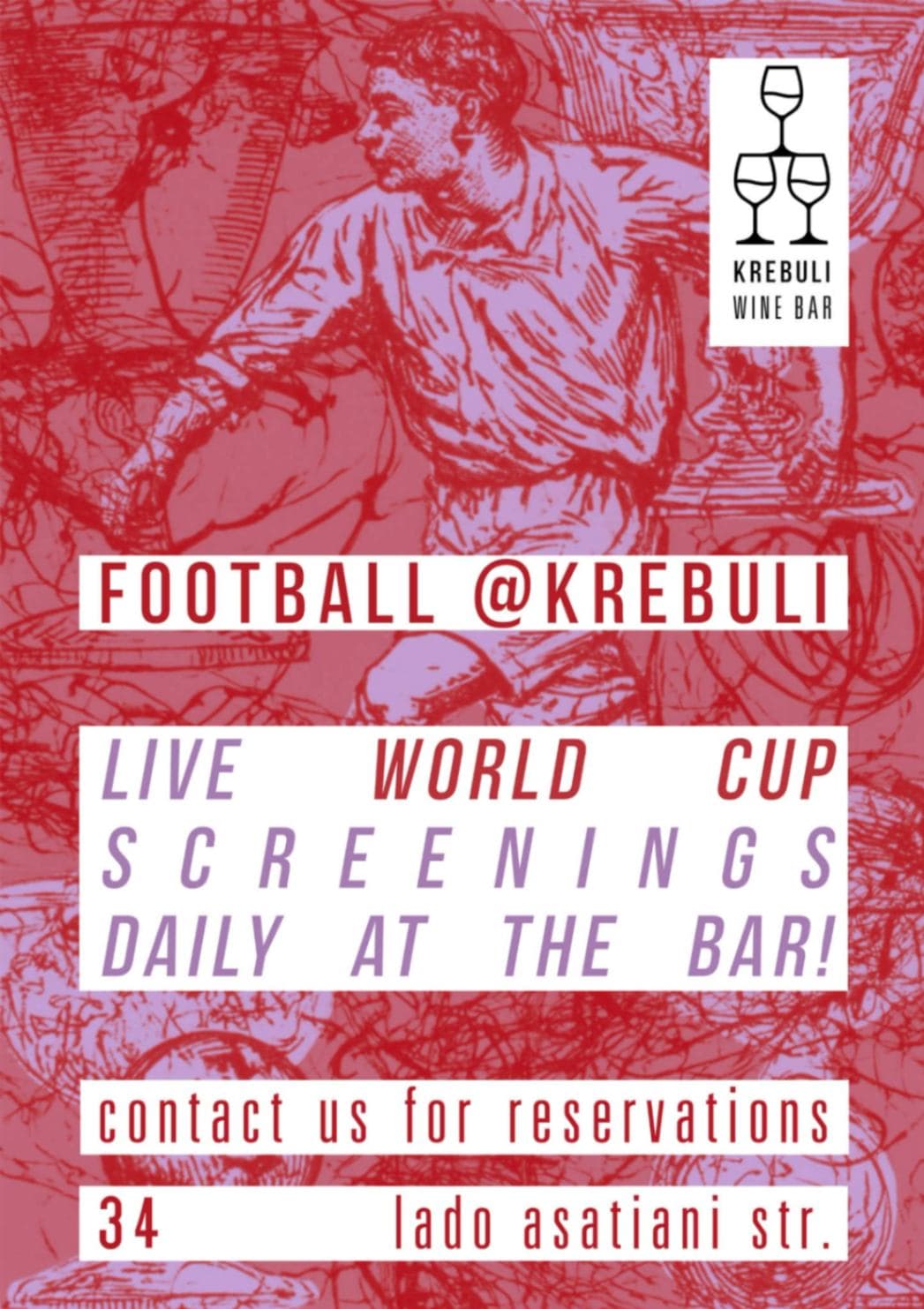 Poster for Fifa World Cup @ Krebuli !!!